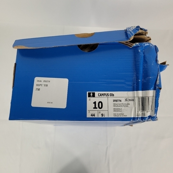 Adidas Men's Campus 00s Originals Size 10 Mesa/Core White/Wild Brown IF8774 NIB - Picture 9 of 10